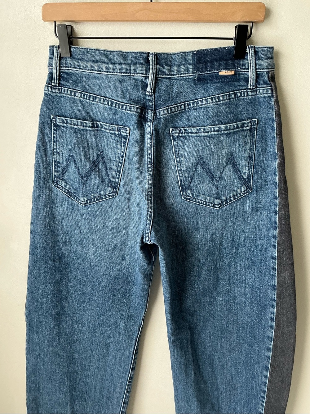 MOTHER SUPERIOR Jeans Half-Pipe Flood Black and Blue Size 28 - Picture 5 of 16